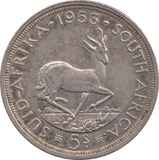 1953 SILVER FIVE SHILLINGS SOUTH AFRICA - SILVER WORLD COINS - Cambridgeshire Coins