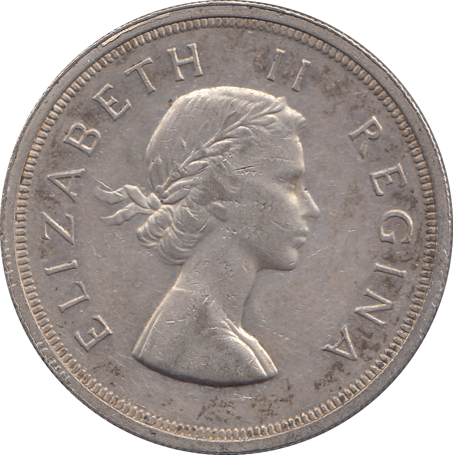 1953 SILVER FIVE SHILLINGS SOUTH AFRICA - SILVER WORLD COINS - Cambridgeshire Coins