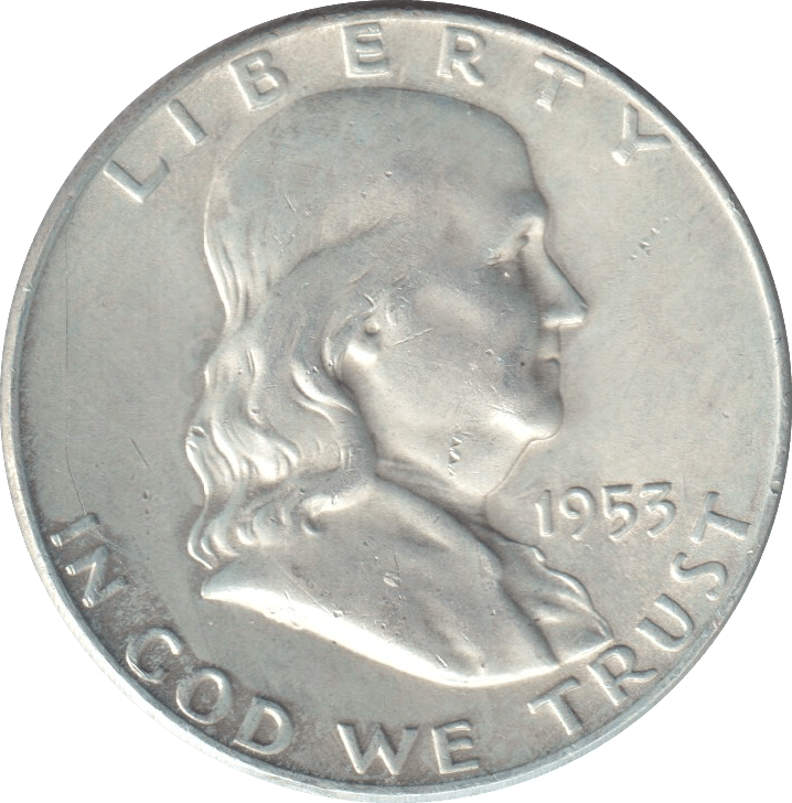 1953 SILVER HALF DOLLAR - WORLD COINS - Cambridgeshire Coins