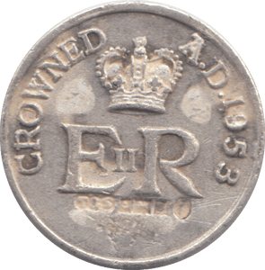 1953 SILVER PLATED ELIZABETH II CORONATION MEDAL - WORLD COINS - Cambridgeshire Coins
