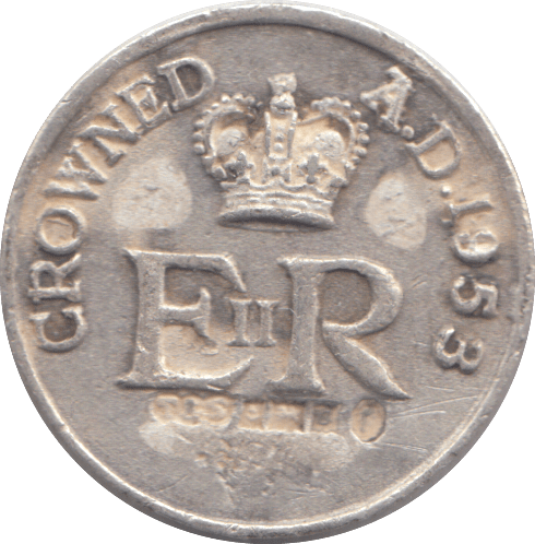 1953 SILVER PLATED ELIZABETH II CORONATION MEDAL - WORLD COINS - Cambridgeshire Coins