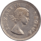 1953 SILVER SOUTH AFRICA 5 SHILLING - SILVER WORLD COINS - Cambridgeshire Coins