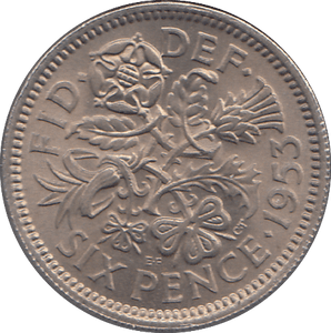 1953 SIXPENCE ( GVF ) - SIXPENCE - Cambridgeshire Coins