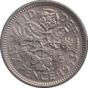 1953 SIXPENCE ( UNC ) - SIXPENCE - Cambridgeshire Coins