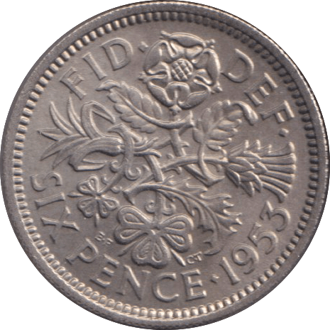 1953 SIXPENCE ( UNC ) - SIXPENCE - Cambridgeshire Coins