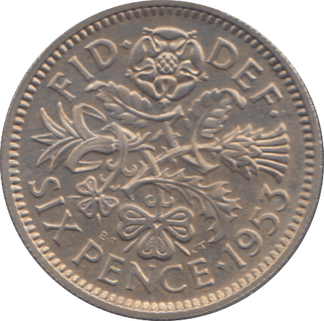 1953 SIXPENCE ( UNC ) - SIXPENCE - Cambridgeshire Coins