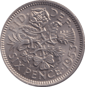 1953 SIXPENCE ( UNC ) - SIXPENCE - Cambridgeshire Coins