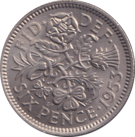 1953 SIXPENCE ( UNC ) - SIXPENCE - Cambridgeshire Coins