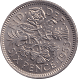 1953 SIXPENCE ( UNC ) - SIXPENCE - Cambridgeshire Coins