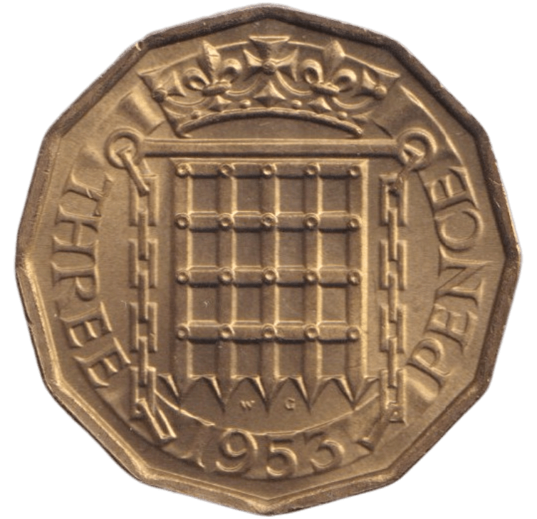1953 THREEPENCE ( BU ) - THREEPENCE - Cambridgeshire Coins