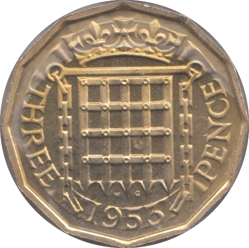 1953 THREEPENCE ( PROOF ) - Threepence - Cambridgeshire Coins