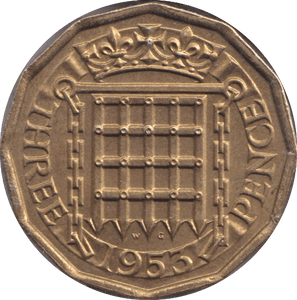 1953 THREEPENCE ( UNC ) - THREEPENCE - Cambridgeshire Coins