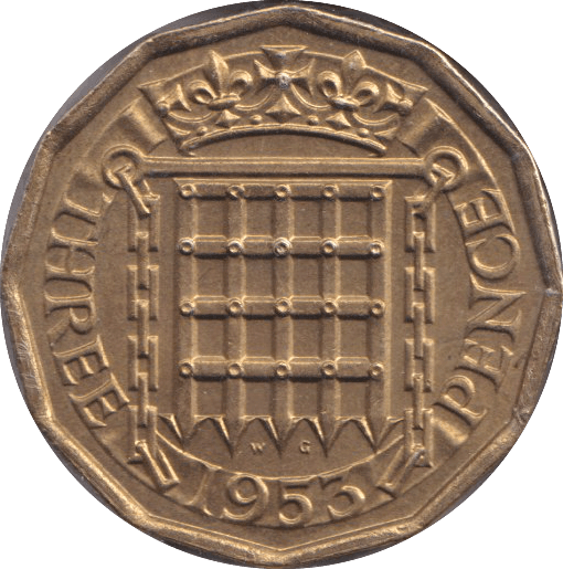 1953 THREEPENCE ( UNC ) - THREEPENCE - Cambridgeshire Coins