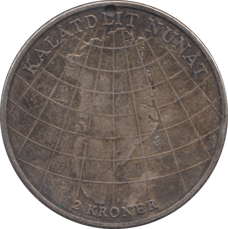 1953 TWO KRONER DENMARK - SILVER WORLD COINS - Cambridgeshire Coins
