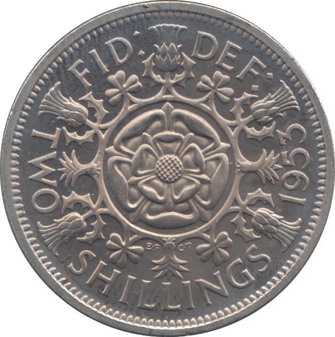 1953 TWO SHILLINGS ( PROOF ) - FLORIN - Cambridgeshire Coins