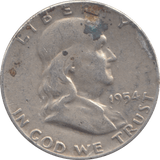 1954 1/2 DOLLAR USA - WORLD COINS - Cambridgeshire Coins