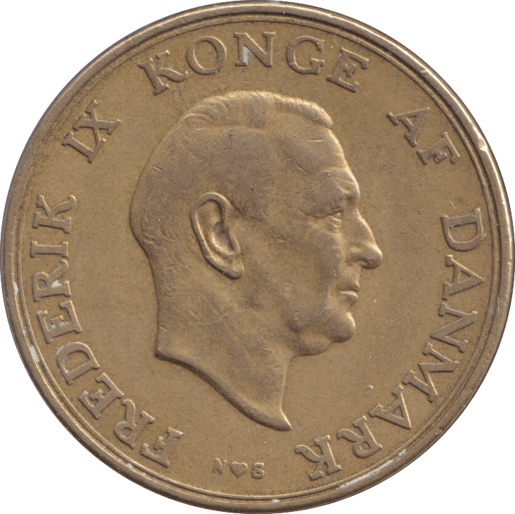 1954 DANISH 2 KRONER - Silver Proof - Cambridgeshire Coins