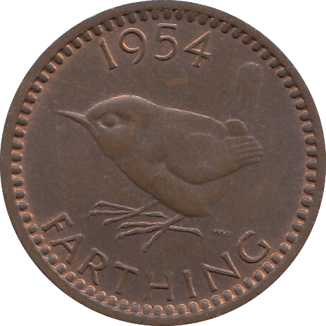 1954 FARTHING ( UNC ) - FARTHING - Cambridgeshire Coins
