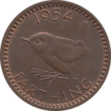 1954 FARTHING ( UNC ) - FARTHING - Cambridgeshire Coins