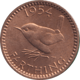1954 FARTHING ( UNC ) - FARTHING - Cambridgeshire Coins