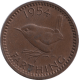 1954 FARTHING ( UNC ) - FARTHING - Cambridgeshire Coins