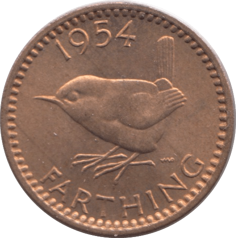 1954 FARTHING ( UNC ) - Farthing - Cambridgeshire Coins