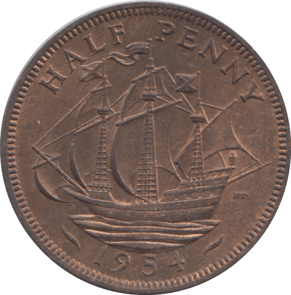 1954 HALF PENNY ( UNC ) - HALFPENNY - Cambridgeshire Coins