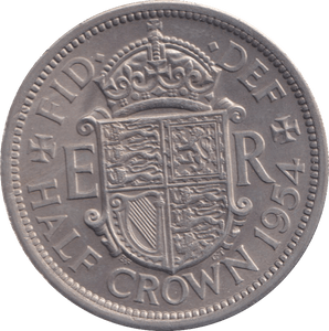 1954 HALFCROWN ( UNC ) - HALFCROWN - Cambridgeshire Coins