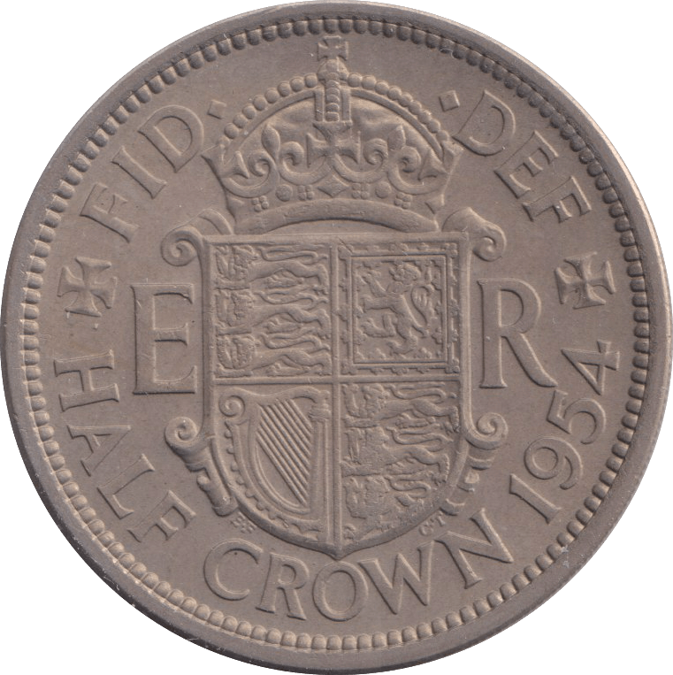 1954 HALFCROWN ( UNC ) - HALFCROWN - Cambridgeshire Coins