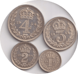 1954 MAUNDY SET WESTMINSTER ABBEY ELIZABETH II - Maundy Set - Cambridgeshire Coins