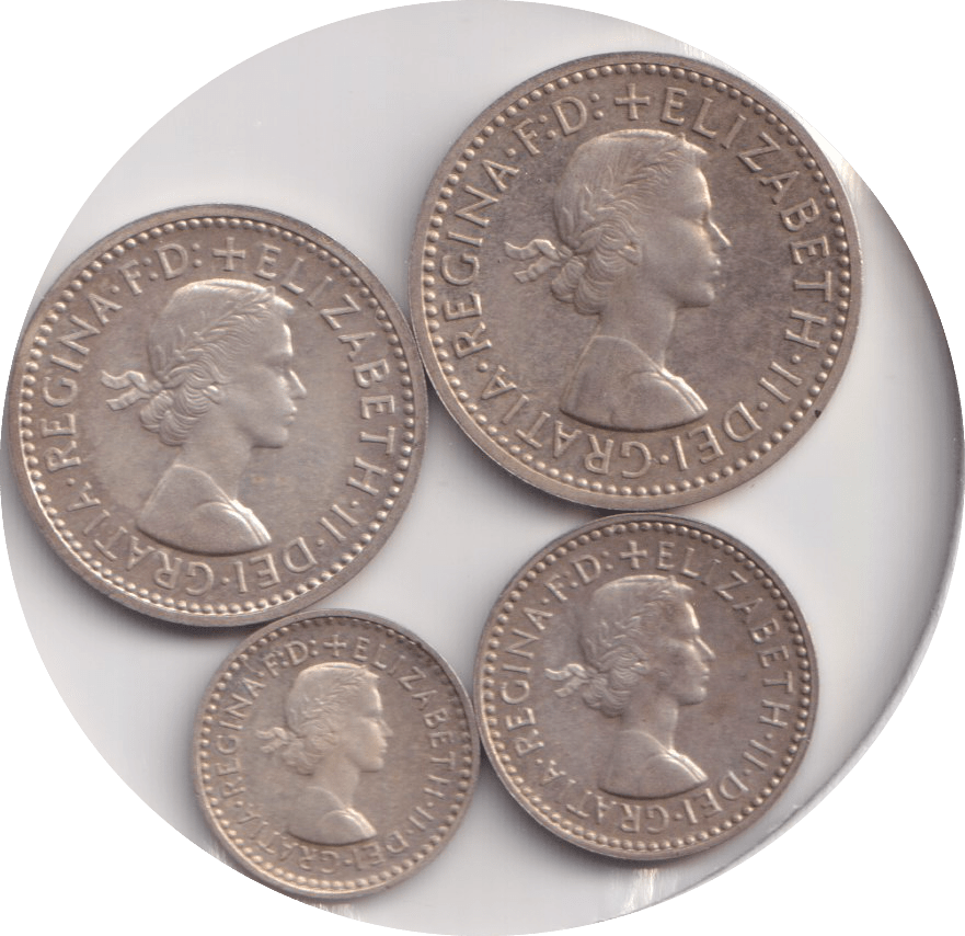 1954 MAUNDY SET WESTMINSTER ABBEY ELIZABETH II - Maundy Set - Cambridgeshire Coins