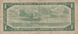 1954 ONE DOLLAR CANADA BANKNOTE REF-1775 - WORLD BANKNOTES - Cambridgeshire Coins