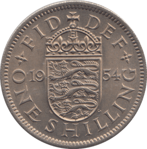 1954 SHILLING ( AUNC ) - SHILLING - Cambridgeshire Coins