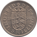 1954 SHILLING ( AUNC ) - SHILLING - Cambridgeshire Coins