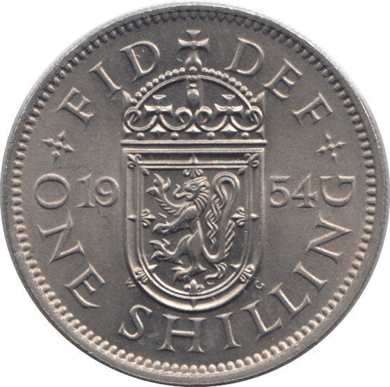 1954 SHILLING ( UNC ) SCOTLAND - SHILLING - Cambridgeshire Coins