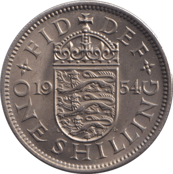 1954 SHILLING ( UNC ) - SHILLING - Cambridgeshire Coins