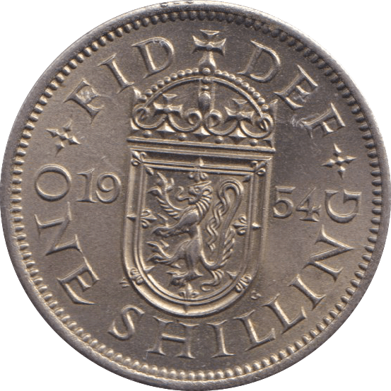1954 SHILLING ( UNC ) S - SHILLING - Cambridgeshire Coins
