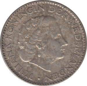 1954 SILVER 1 GULDEN NETHERLANDS - SILVER WORLD COINS - Cambridgeshire Coins