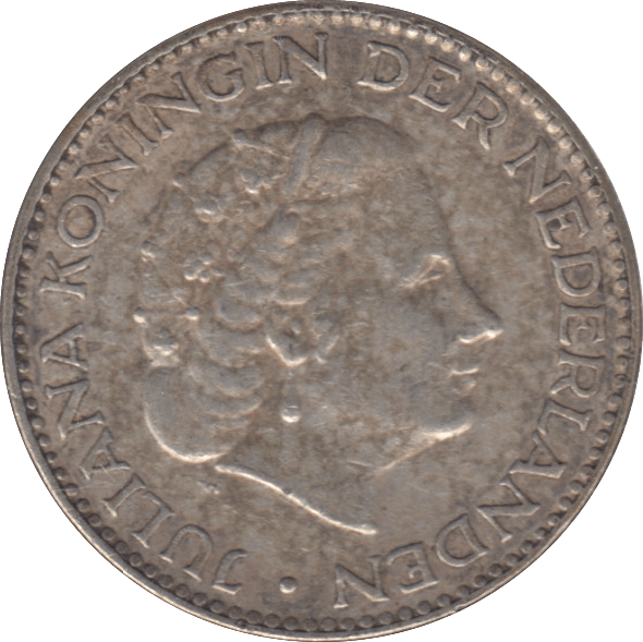 1954 SILVER 1 GULDEN NETHERLANDS - SILVER WORLD COINS - Cambridgeshire Coins