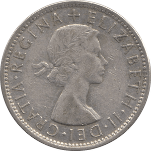 1954 SILVER ONE FLORIN AUSTRALIA - SILVER WORLD COINS - Cambridgeshire Coins