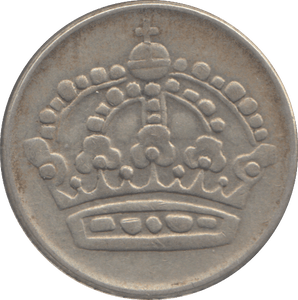 1954 SILVER SWEDEN 50 ORE - SILVER WORLD COINS - Cambridgeshire Coins