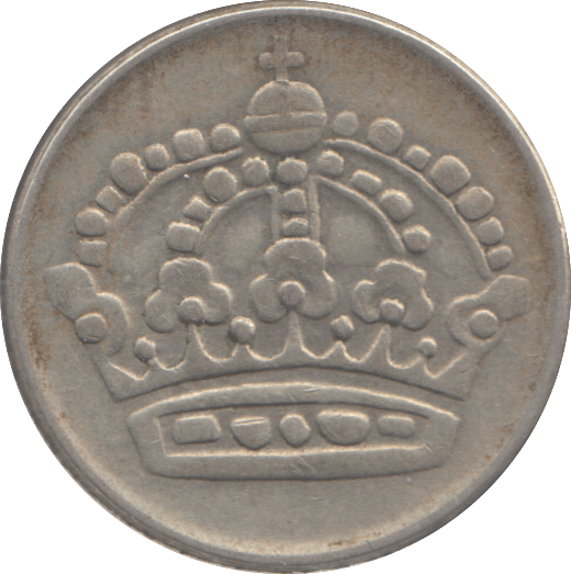 1954 SILVER SWEDEN 50 ORE - SILVER WORLD COINS - Cambridgeshire Coins