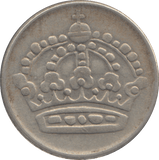 1954 SILVER SWEDEN 50 ORE - SILVER WORLD COINS - Cambridgeshire Coins
