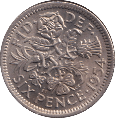 1954 SIXPENCE ( BU ) - SIXPENCE - Cambridgeshire Coins