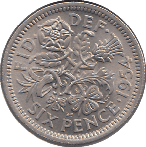 1954 SIXPENCE ( EF ) - SIXPENCE - Cambridgeshire Coins