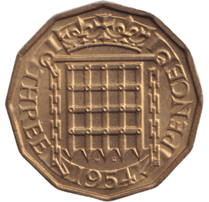 1954 THREEPENCE ( BU ) - THREEPENCE - Cambridgeshire Coins