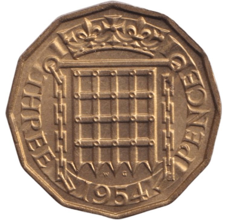 1954 THREEPENCE ( BU ) - THREEPENCE - Cambridgeshire Coins