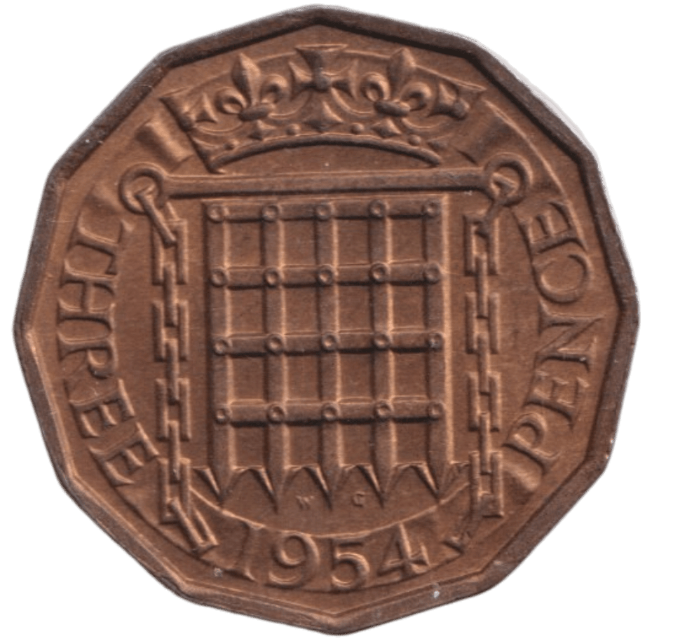 1954 THREEPENCE ( UNC ) - THREEPENCE - Cambridgeshire Coins
