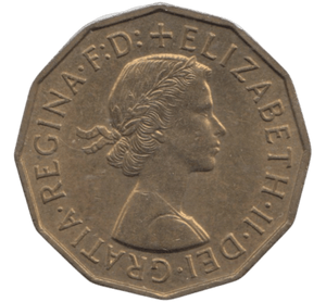 1955 BRASS THREEPENCE ( UNC ) - THREEPENCE - Cambridgeshire Coins