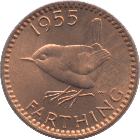 1955 FARTHING ( UNC ) - Farthing - Cambridgeshire Coins